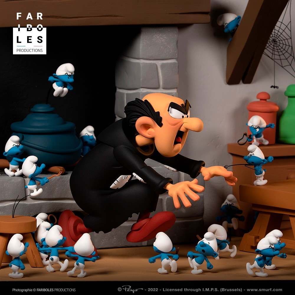 Sbabam Schtroumpf Mécanique, Les Schtroumpfs De L'artisanat, Maxi Format 3D, Par Collection