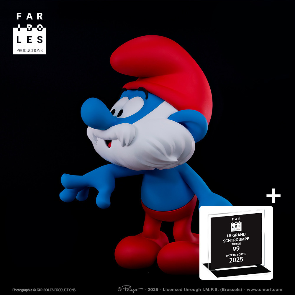 Papa Smurf!  - Prestige Collection (30cm) + Acrylic display