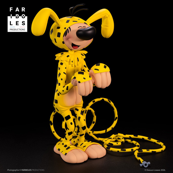 Gaston déguisé en Marsupilami