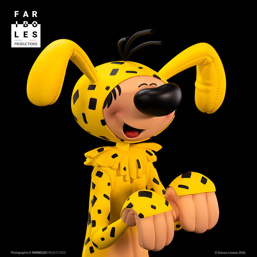 Gaston déguisé en Marsupilami