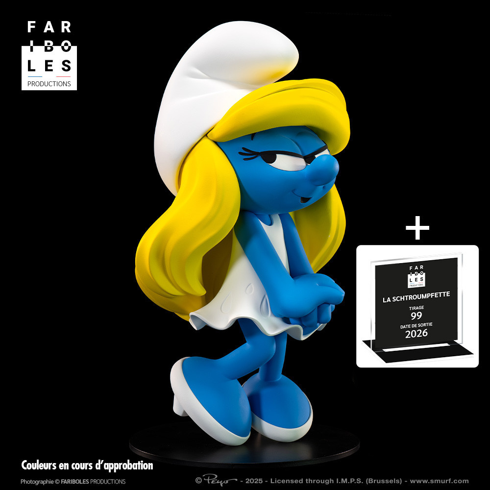 The Smurfette + Acrylic display