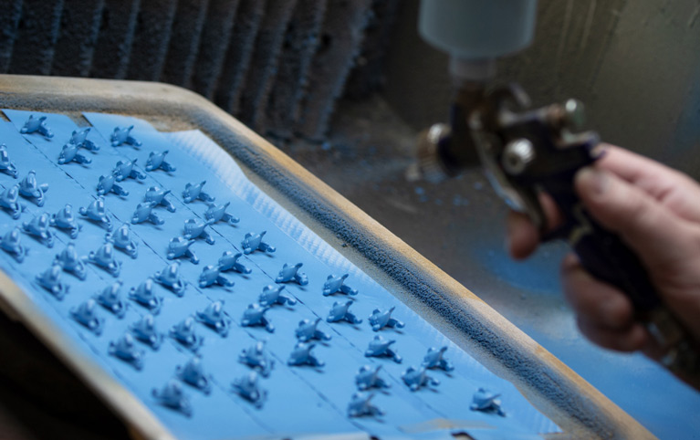 Peinture des Schtroumpfs